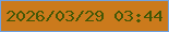 文字の大きさ：5、枠の色：6fa2e2、背景の色：cb7a1c、文字の色：445706 無料ブログパーツのブログ時計