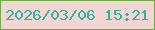 文字の大きさ：4、枠の色：6fa94a、背景の色：f2d6d2、文字の色：32b2a4 無料ブログパーツのブログ時計