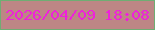 文字の大きさ：3、枠の色：6fad73、背景の色：bd8685、文字の色：ee22da 無料ブログパーツのブログ時計