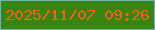 文字の大きさ：4、枠の色：6fb7a3、背景の色：388511、文字の色：f65f1e 無料ブログパーツのブログ時計