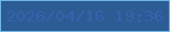 文字の大きさ：5、枠の色：6fb7ea、背景の色：2b5c94、文字の色：3563ae 無料ブログパーツのブログ時計