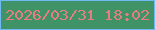 文字の大きさ：2、枠の色：6fb9f5、背景の色：3f9367、文字の色：e77d81 無料ブログパーツのブログ時計