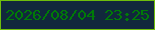 文字の大きさ：1、枠の色：6fbe0c、背景の色：11283c、文字の色：007a07 無料ブログパーツのブログ時計