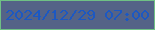 文字の大きさ：4、枠の色：6fc185、背景の色：546387、文字の色：1c58c2 無料ブログパーツのブログ時計