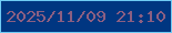 文字の大きさ：4、枠の色：6fcbf4、背景の色：003681、文字の色：8b5f82 無料ブログパーツのブログ時計