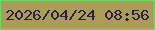 文字の大きさ：4、枠の色：6fd966、背景の色：ab9d57、文字の色：2f1e45 無料ブログパーツのブログ時計