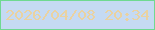 文字の大きさ：1、枠の色：6fd991、背景の色：c5daf3、文字の色：ead2a1 無料ブログパーツのブログ時計