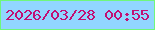 文字の大きさ：1、枠の色：6ff77b、背景の色：91d6ff、文字の色：c10f73 無料ブログパーツのブログ時計