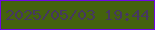 文字の大きさ：1、枠の色：7006e6、背景の色：44620e、文字の色：463761 無料ブログパーツのブログ時計