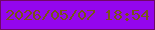 文字の大きさ：2、枠の色：700767、背景の色：9406ed、文字の色：785318 無料ブログパーツのブログ時計