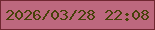 文字の大きさ：5、枠の色：702731、背景の色：bd687e、文字の色：48410a 無料ブログパーツのブログ時計