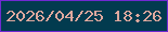 文字の大きさ：2、枠の色：7029d2、背景の色：023b4f、文字の色：dea89e 無料ブログパーツのブログ時計