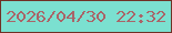 文字の大きさ：1、枠の色：703126、背景の色：7be0d0、文字の色：aa6468 無料ブログパーツのブログ時計