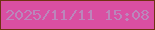 文字の大きさ：5、枠の色：703213、背景の色：d94fa2、文字の色：bb86bb 無料ブログパーツのブログ時計
