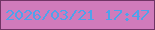 文字の大きさ：1、枠の色：703465、背景の色：d07bbb、文字の色：4ea2eb 無料ブログパーツのブログ時計