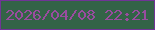 文字の大きさ：5、枠の色：703496、背景の色：336347、文字の色：994c9f 無料ブログパーツのブログ時計