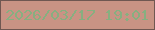 文字の大きさ：2、枠の色：705751、背景の色：c99384、文字の色：87af80 無料ブログパーツのブログ時計