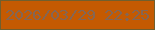 文字の大きさ：1、枠の色：705f2e、背景の色：c45a02、文字の色：846655 無料ブログパーツのブログ時計