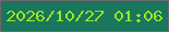 文字の大きさ：2、枠の色：70656f、背景の色：18775c、文字の色：9be523 無料ブログパーツのブログ時計
