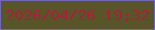 文字の大きさ：3、枠の色：7066c0、背景の色：585629、文字の色：a7203c 無料ブログパーツのブログ時計