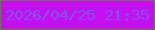 文字の大きさ：5、枠の色：70765b、背景の色：c40ef0、文字の色：7e5ae4 無料ブログパーツのブログ時計