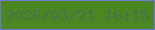 文字の大きさ：3、枠の色：7076d6、背景の色：4c8822、文字の色：41734f 無料ブログパーツのブログ時計