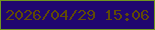 文字の大きさ：3、枠の色：70961f、背景の色：20066f、文字の色：604a04 無料ブログパーツのブログ時計