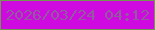 文字の大きさ：3、枠の色：70984f、背景の色：ce0ae0、文字の色：905c9d 無料ブログパーツのブログ時計