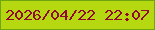 文字の大きさ：5、枠の色：70a60d、背景の色：b5d811、文字の色：910a2b 無料ブログパーツのブログ時計