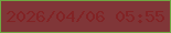 文字の大きさ：2、枠の色：70a742、背景の色：803638、文字の色：822325 無料ブログパーツのブログ時計