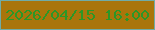 文字の大きさ：2、枠の色：70aca6、背景の色：a9750b、文字の色：2b9727 無料ブログパーツのブログ時計