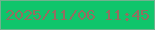 文字の大きさ：2、枠の色：70b28e、背景の色：10c56b、文字の色：946d60 無料ブログパーツのブログ時計