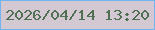 文字の大きさ：3、枠の色：70b5f0、背景の色：d4c9d2、文字の色：4f7053 無料ブログパーツのブログ時計