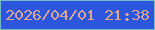 文字の大きさ：5、枠の色：70bcc7、背景の色：2c57dd、文字の色：dda596 無料ブログパーツのブログ時計