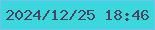 文字の大きさ：5、枠の色：70c4eb、背景の色：3cd7dc、文字の色：4a445f 無料ブログパーツのブログ時計