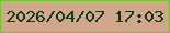 文字の大きさ：5、枠の色：70c62b、背景の色：cfa789、文字の色：173414 無料ブログパーツのブログ時計