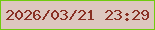 文字の大きさ：5、枠の色：70cb0f、背景の色：ddc7bf、文字の色：893024 無料ブログパーツのブログ時計