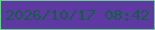 文字の大きさ：1、枠の色：70cc97、背景の色：5e39a2、文字の色：126044 無料ブログパーツのブログ時計