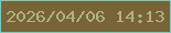 文字の大きさ：4、枠の色：70ccc1、背景の色：786437、文字の色：b1b180 無料ブログパーツのブログ時計