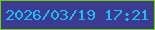文字の大きさ：3、枠の色：70cf06、背景の色：3c3b92、文字の色：22bcf4 無料ブログパーツのブログ時計