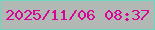 文字の大きさ：2、枠の色：70d4c0、背景の色：b2b9b4、文字の色：d50694 無料ブログパーツのブログ時計