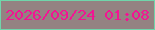 文字の大きさ：5、枠の色：70d5ab、背景の色：948282、文字の色：f21493 無料ブログパーツのブログ時計