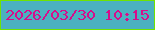 文字の大きさ：4、枠の色：70e300、背景の色：4bb1c0、文字の色：d70c8b 無料ブログパーツのブログ時計