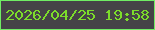 文字の大きさ：1、枠の色：70ed64、背景の色：454347、文字の色：7cdc2b 無料ブログパーツのブログ時計