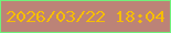 文字の大きさ：2、枠の色：70f17b、背景の色：bc8377、文字の色：f6bd02 無料ブログパーツのブログ時計