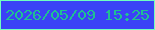 文字の大きさ：3、枠の色：70ffbf、背景の色：3b42f6、文字の色：1fc093 無料ブログパーツのブログ時計