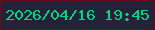 文字の大きさ：2、枠の色：710511、背景の色：232238、文字の色：01d684 無料ブログパーツのブログ時計