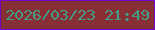 文字の大きさ：2、枠の色：7106cb、背景の色：882f36、文字の色：469b87 無料ブログパーツのブログ時計