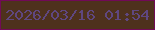 文字の大きさ：5、枠の色：710a57、背景の色：4e311d、文字の色：5f4780 無料ブログパーツのブログ時計