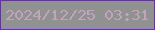 文字の大きさ：2、枠の色：7122d5、背景の色：909191、文字の色：c5a3bf 無料ブログパーツのブログ時計